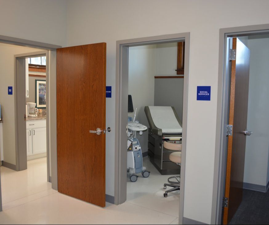 An exam room at Compassion Health Toledo